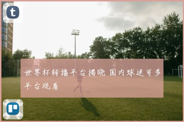 世界杯转播平台揭晓 国内球迷可多平台观看